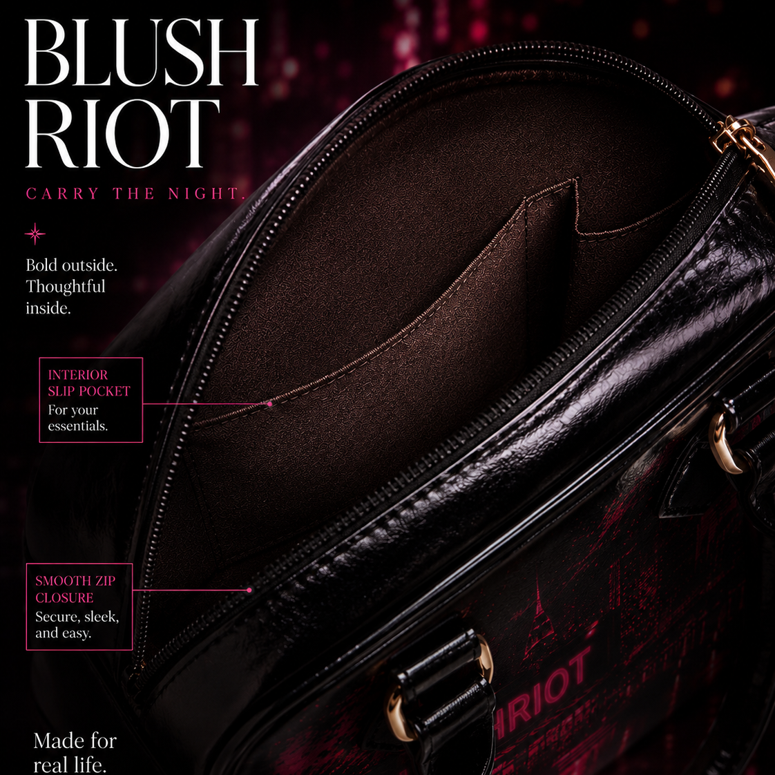 BLUSHRIOT Midnight City Shoulder Bag